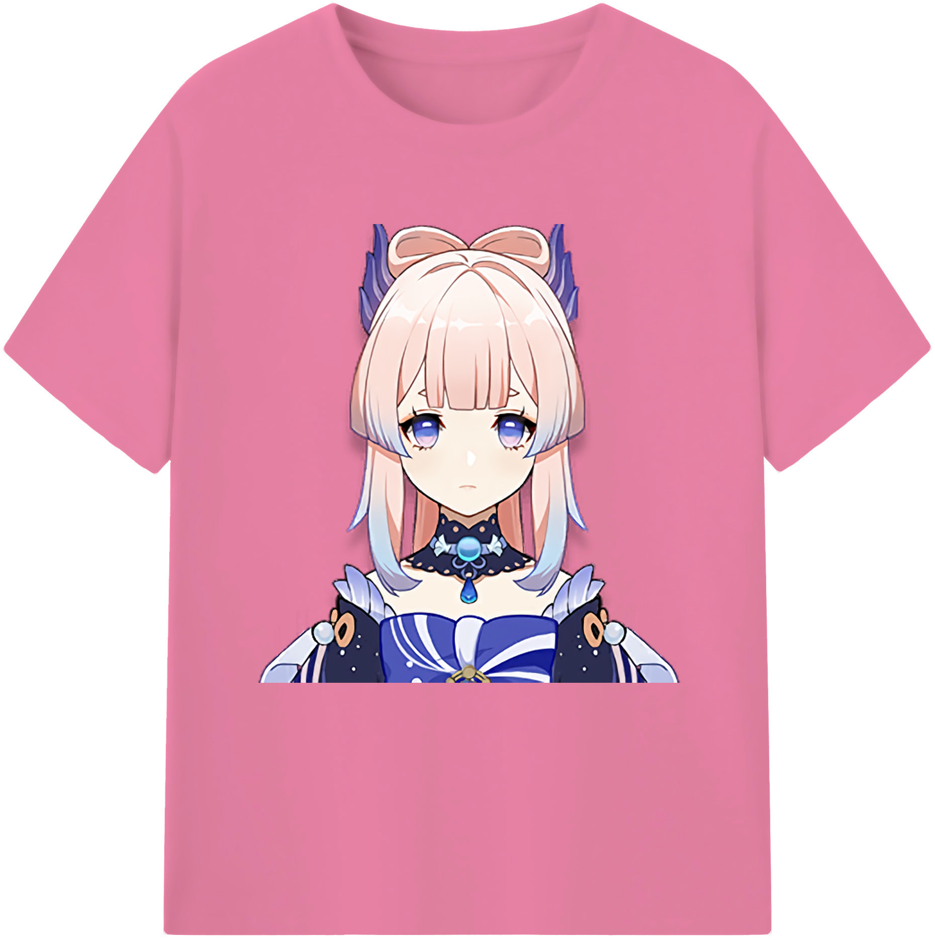げんし神 珊瑚宮心海 サンゴノミヤ・ココミ genshin Sangonomiya Kokomi 綿100％半袖Tシャツ（フロントプリント）
